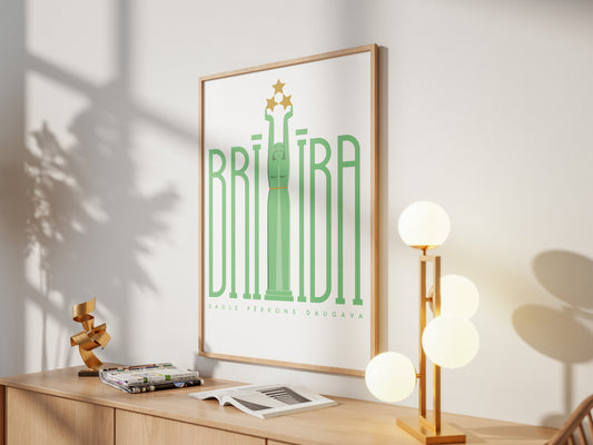 Framed poster 'Briviba'